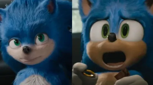 Sonic antes e depois: personagem teve que ser refeito após críticas
