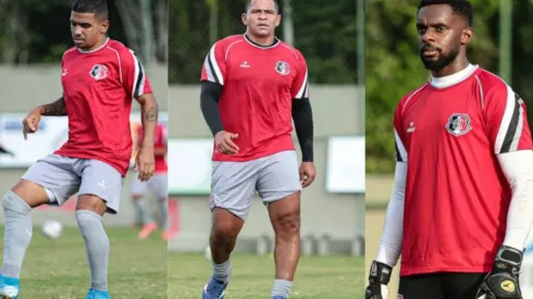 Rafael Melo/SCFC - Alguns dos reforços do Santa Cruz para temporada 2022