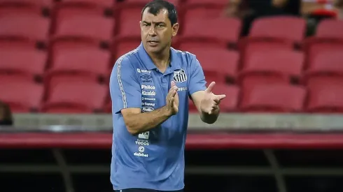 Foto: Pedro H. Tesch/AGIF – Fábio Carille, treinador do Santos
