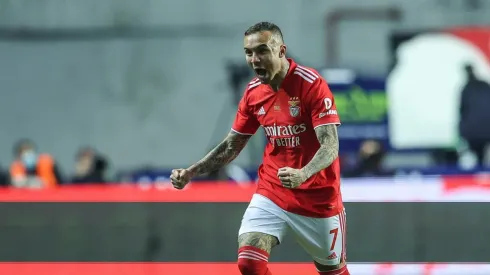 Foto: Carlos Rodrigues/Getty Images | Cebolinha foi o autor do unico gol do Benfica na partida
