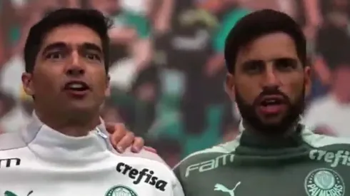 Foto: Reprodução/WhatsApp – Vídeo de Abel e delegação inteira do Palmeiras vazou na rede e virou piada aos torcedores rivais
