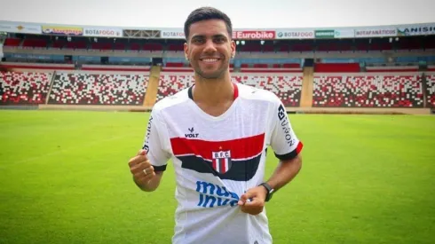 Divulgação/Agência Botafogo - Tiago Reis, atacante do Botafogo-SP