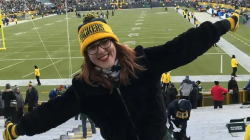 Arquivo pessoal Мia Mastrocolo – Mia é torcedora fanática dos Packers
