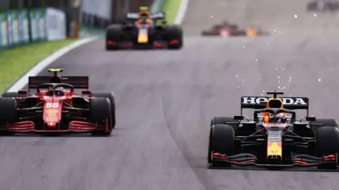 Foto: Getty Images – Verstappen chegou a cair para terceiro na Sprint Qualifying, e terminou em segundo.
