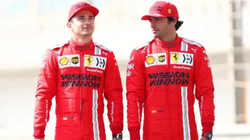 Foto: Dan Istitene Getty Images – Leclerc e Sainz, companheiros de equipe
