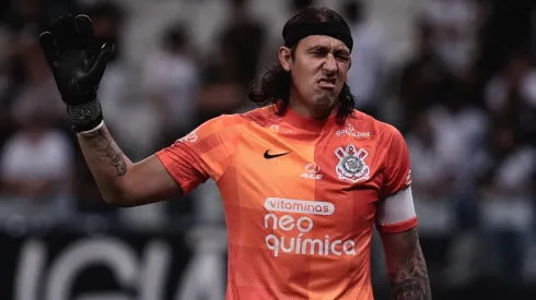 Ettore Chiereguini/AGIF – Cássio é 'cobrado' por Vitor Pereira no Corinthians
