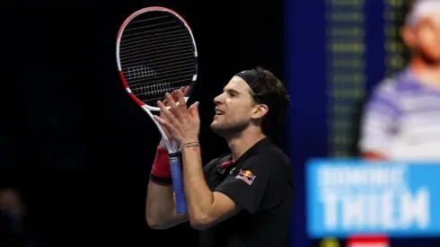 Foto: Getty Images – Dominic Thiem festejando uma vitória sobre Novak Djokovic
