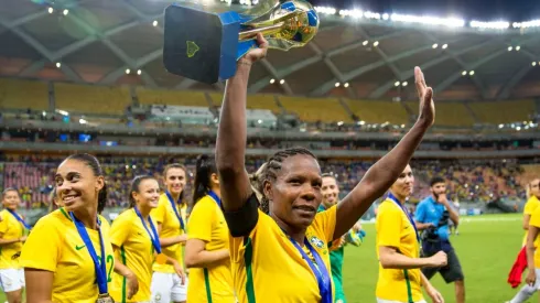 Jogadora Formiga que se despede da selecao brasileira feminina de futebol
