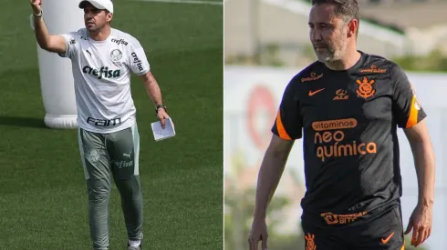 Palmeiras x Corinthians: prognósticos do derby com técnicos portugueses (Foto: Cesar Greco/Palmeiras e Felipe Szpak/Agência Corinthians)
