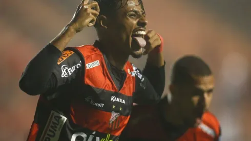 Divulgação/Ituano Twitter. Gabriel Barros foi o autor dos dois gols da partida contra o RB Bragantino.
