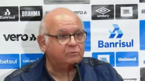Foto: Reprodução/YouTube – Presidente deu entrevista após vitória do Grêmio
