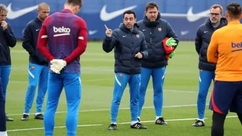 Foto: Divulgação/FCB – Xavi pode não contar com atacante para a próxima temporada
