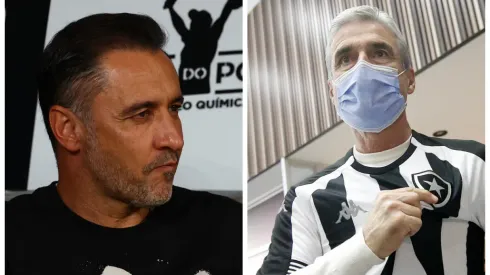 Foto: Montagem de Marcello Zambrana/AGIF e Vitor Silva/BFR - Vitor Pereira pode ganhar reforço do Shakhtar que já trabalhou com Luís Castro (à dir.)