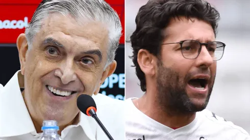 Fotos: Gustavo Oliveira/athletico.com.br/Divulgação – Petraglia e Valentim: presidente saiu em defesa do treinador
