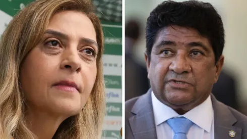 Fotos: Fabio Menotti/Ag. Palmeiras e Lucas Figueiredo/CBF - Leila Pereira promete bater de frente com novo presidente da CBF por local de estreia na Copa do Brasil