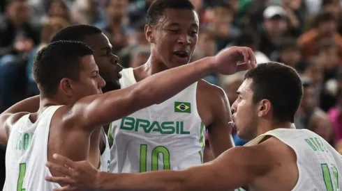 Marcelo Endelli/Getty Images – Jogadores da seleção brasileira de basquete 3&#215;3

