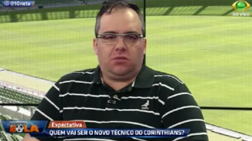 Rodrigo Vessoni no programa 'Os donos da Bola' (Foto: Reprodução/TV Bandeirantes)

