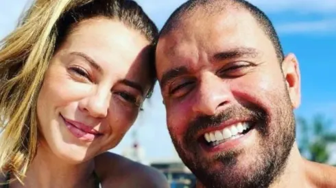 Reprodução/Instagram oficial de Diogo Nogueira – O casal posa para as redes sociais.
