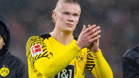Haaland com a camisa do Borussia Dortmund (Foto: Getty Images)
