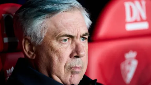 Foto: Juan Manuel Serrano Arce/Getty Images/Espanha – Ancelotti: tem dúvida na escalação do Real Madrid contra o City
