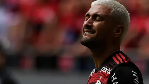 Arrascaeta renovou seu contrato com o Flamengo no início do ano (Foto: Mateus Bonomi/AGIF)

