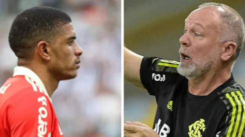 Fotos: Fernando Moreno e Thiago Ribeiro/AGIF - Mano comentou sobre novo posicionamento de Taison no Inter quando retornar