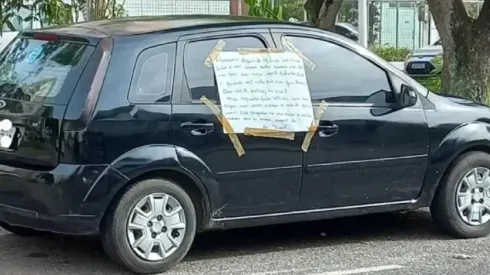 Foto do carro com bilhete da mulher traída viralizou na web
