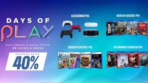 PlayStation anuncia promoção Days of Play 2022 com desconto em jogos e acessórios