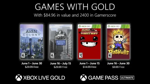 Xbox Games with Gold de junho conta com Super Meat Boy e Aven Colony