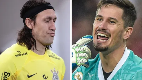 Fotos:  Ettore Chiereguini e Thiago Ribeiro/AGIF – Cássio já rasgou elogios a Tadeu em 2019, quando o goleiro do Goiás ainda estava na Ferroviária
