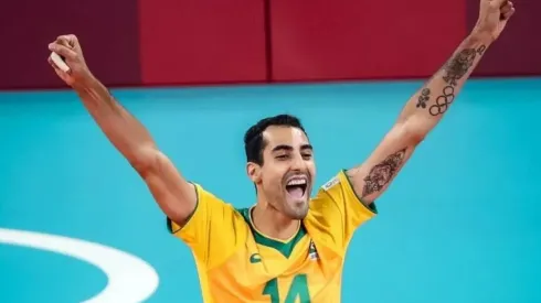 Campeão olímpico na Rio-2016, Douglas Souza jogou sua segunda Olimpíada na Tóquio-2020 Imagem: Gaspar Nóbrega/COB
