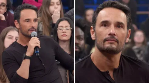 Rodrigo Santoro durante participação no "Altas Horas" – Imagem: Reprodução/Globo
