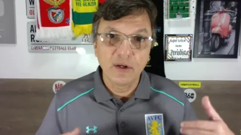 Foto: Mauro Cezar/YouTube – Mauro Cezar questiona entrada de jogador do Flamengo.
