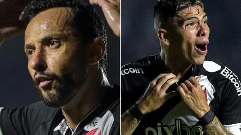 Fotos: Thiago Ribeiro/AGIF – Nenê e Palacios: dupla foi decisiva na última partida do Vasco
