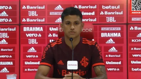 Foto: Sport Club Internacional/YouTube – Gustavo Maia é uma pedida da torcida do Internacional no time titular
