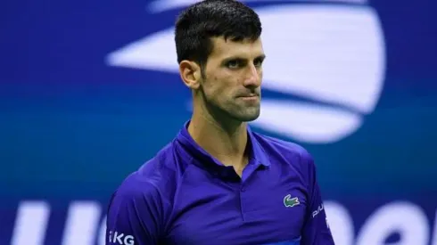 Djokovic em ação no US Open de 2021
