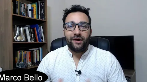 Marco Bello cobre o dia a dia do Corinthians (Foto: Reprodução/Youtube)