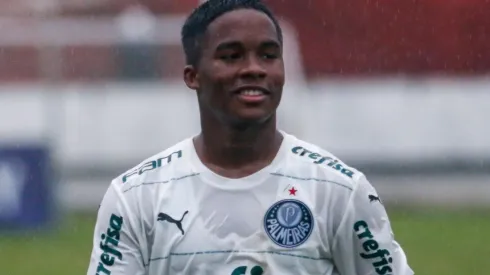 Rafael Vieira/AGIF – Endrick, atacante do Palmeiras.
