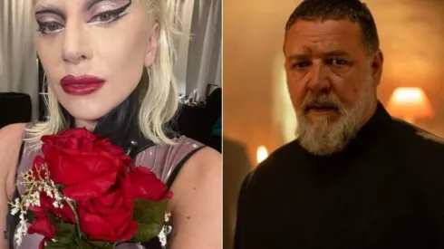 Lady Gaga cantou Poker Face e Russell Crowe dirigiu e atuou o filme Poker Face (Fotos: Reprodução instagram oficial @ladygaga e @russellcrowe)
