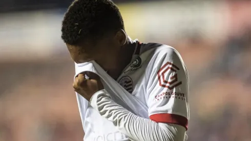 Foto: Diogo Reis/AGIF – Luís Phelipe entrou em campo pela última vez contra o Sampaio Corrêa
