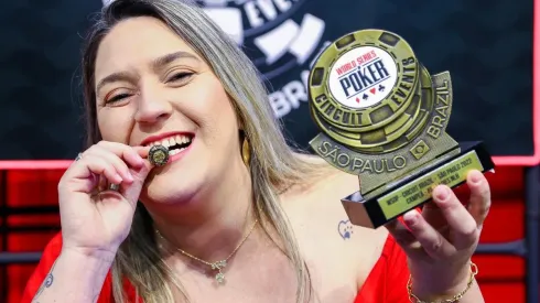 Samara Alexandre venceu o Ladies da WSOP Circuit Brazil (Foto: Rafael Terra/WSOP Brazil)
