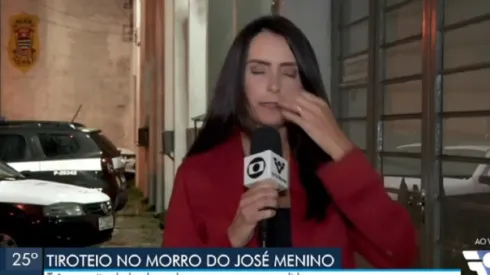 Vanessa Medeiros passou mal ao vivo durante telejornal, nesta quarta-feira (02)
