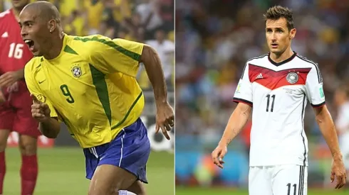 Shaun Botterill/Martin Rose/Getty Images –  Ronaldo Fenômeno e Miroslav Klose
