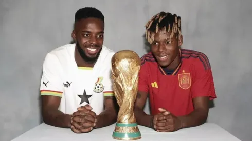 Reprodução/Twitter. Iñaki e Nico Williams jogam pelo Athletico Bilbao