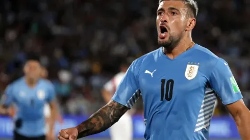 Raul Martinez/Getty Images. Arrascaeta estreou pela seleção uruguaia na derrota para Portugal
