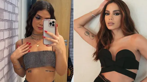 Foto 1: Instagram oficial de Mel Maia. Foto 2: Instagram oficial de Anitta.
