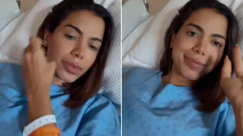 Anitta falou sobre a sua internação e garantiu que está bem
