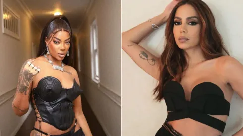 Foto 1: Instagram oficial de Ludmilla. Foto 2: Instagram oficial de Anitta.
