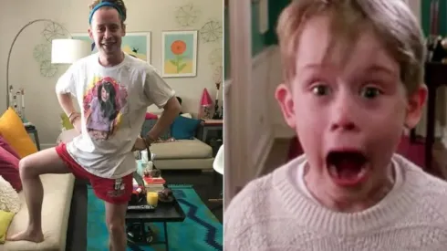 Macauly Culkin aos 42 anos e na época que fez "Esqueceram de Mim" (Fotos: Reprodução instagram @culkmania e Reprodução Youtube)
