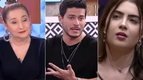 Sonia Abrão, Arthur Aguiar e Jade Picon. Fotos 1 e 2: Reprodução/RedeTV! – Foto 3: Reprodução/Globo
